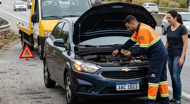 Auto socorro 24h em Franca – pane elétrica, mecânica e bateria fraca